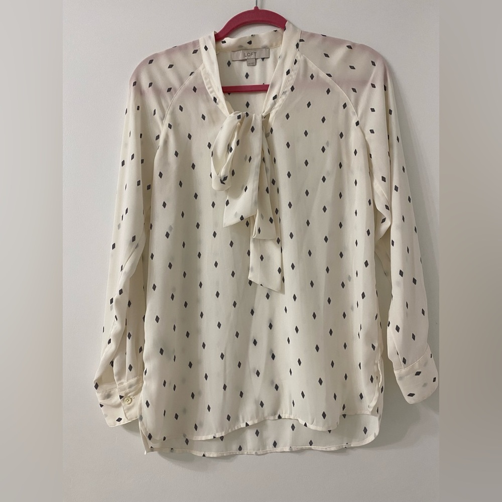 LOFT bow blouse